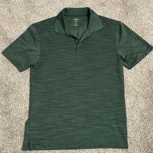 Men’s green Haggar golf shirt